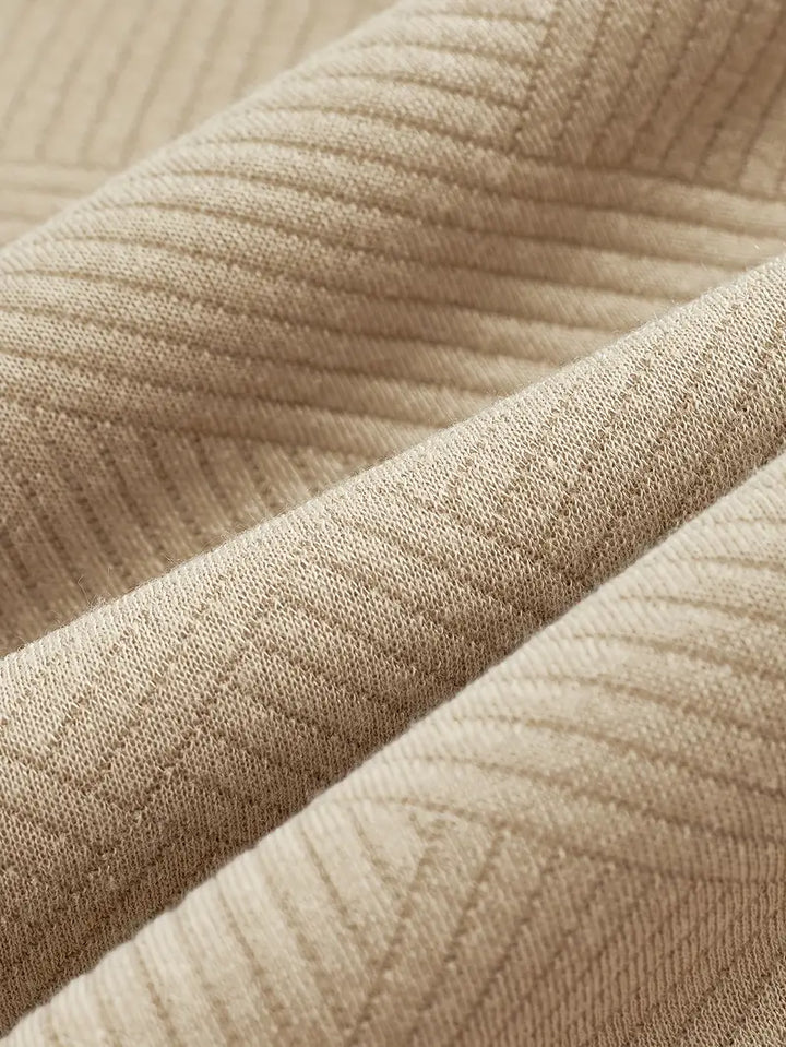 Rafael | Vintage-Zip-Pullover mit geometrischem Design