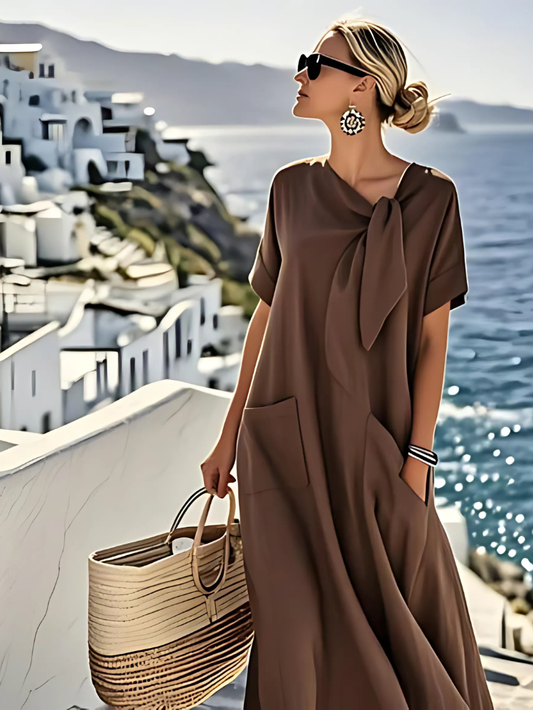 Ella™ - Elegantes Sommerkleid mit Taschen