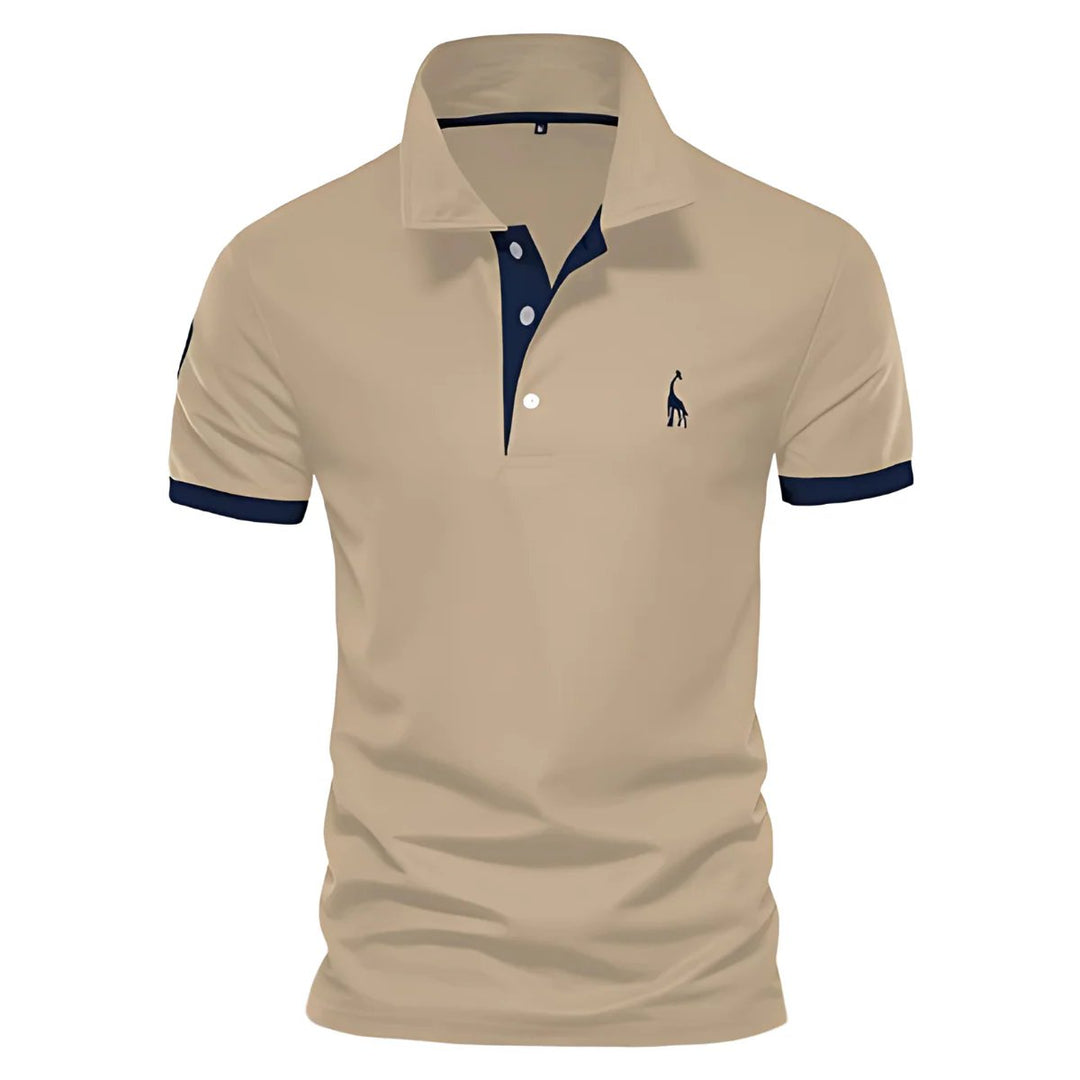 Liam | Poloshirt mit Knopfleiste und Kontrastdetails