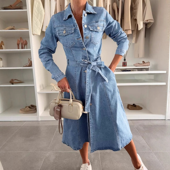 Jely™ – Maxikleid mit Langen Ärmeln
